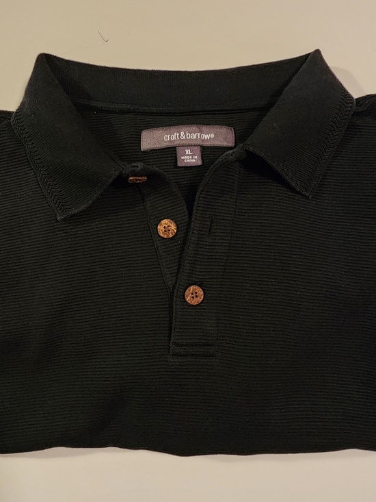croft & barrow Other - croft & barrow Black Polo Shirt - Men's Classic Knit